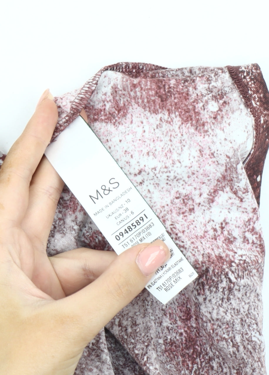 Marks and Spencer Women's Multicoloured Sleeveless Tank, Size 10