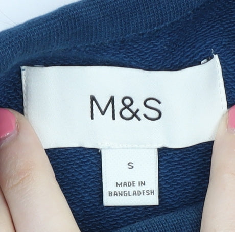 Marks and Spencer Men's Blue Sweatshirt S
