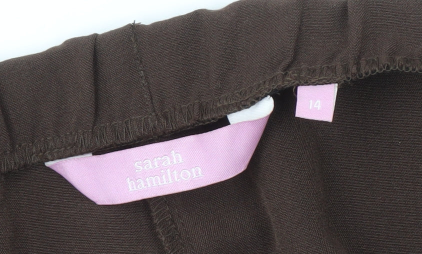 Sarah Hamilton Women's Brown Trousers Size 14