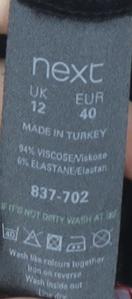 Next Women’s Black Open Front Cardigan, Size 12