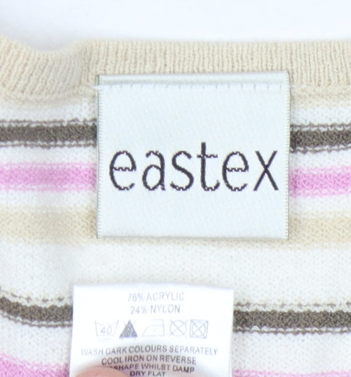 Eastex Women's Multicoloured Striped Pullover Jumper Size 12