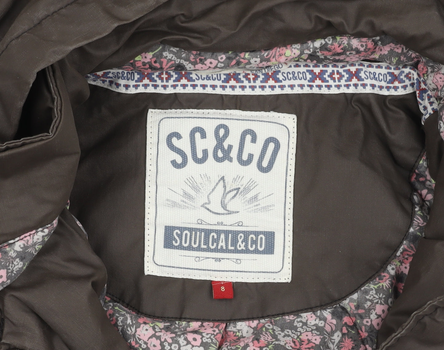 SoulCal & Co Women's Brown Jacket Size 8 Casual Style