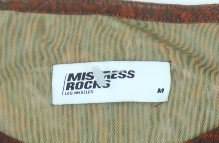 Mistress Rocks Women's Brown Top - Size M