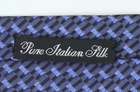 Jeff Banks Men's Blue Geometric Silk Tie One Size