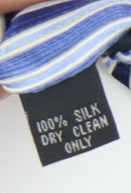 Dehavilland Men's Blue Striped Silk Tie