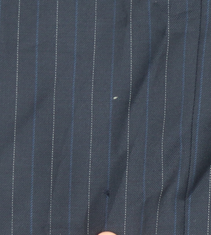 Marks and Spencer Men's Navy Striped Suit Jacket 40L