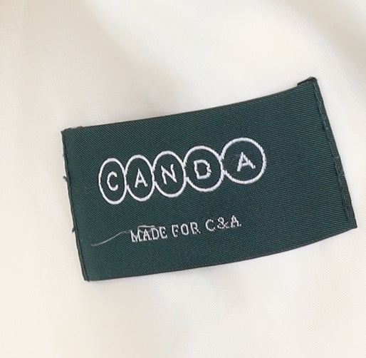 Canda Women's Beige Overcoat Size 18 Casual