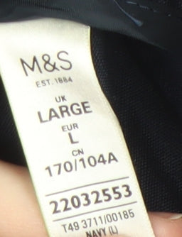 Marks and Spencer Women's Hooded Blue Jacket L