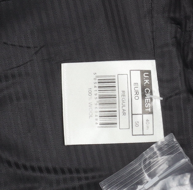 Jasper Conran Men's Grey Waistcoat, Size 40R Wool