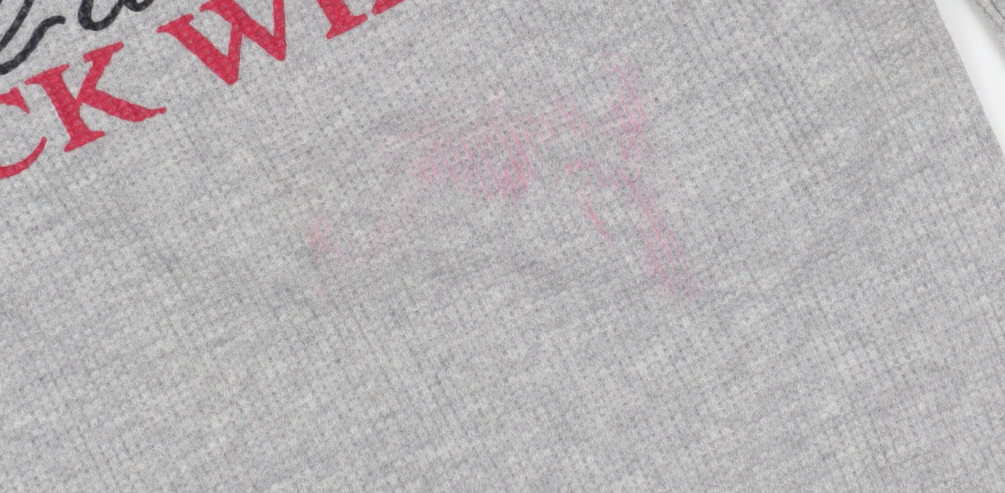 Jack Wills Women's Grey Long Sleeve Slim T-Shirt