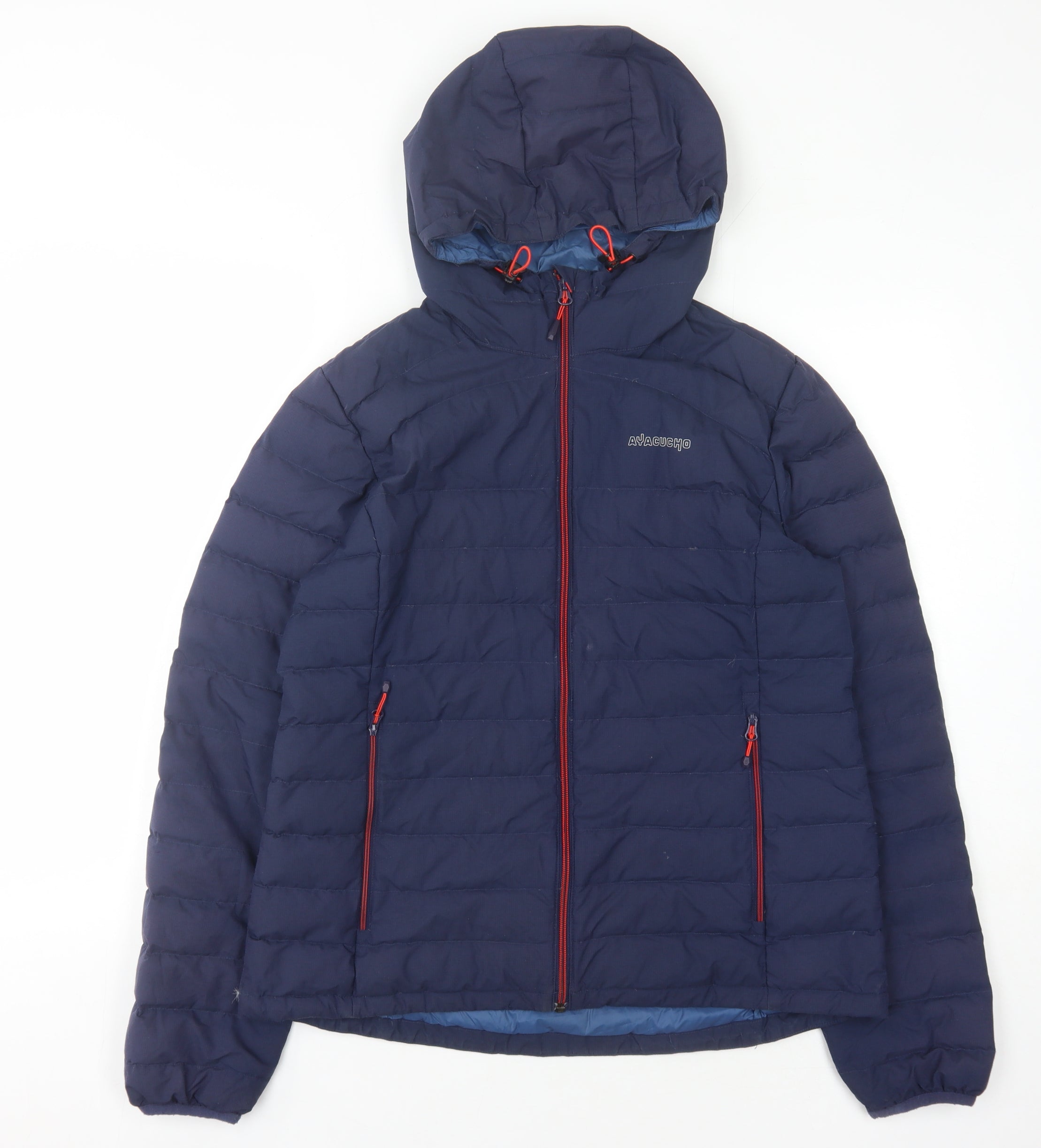 Ayacucho Women's Blue Puffer Jacket L Winter Zip – Preworn