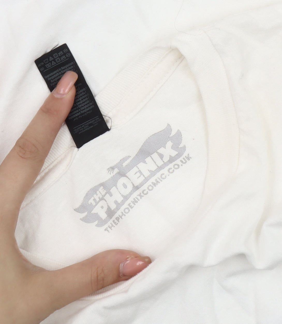 The Phoenix White Anime T-Shirt Unisex Size L