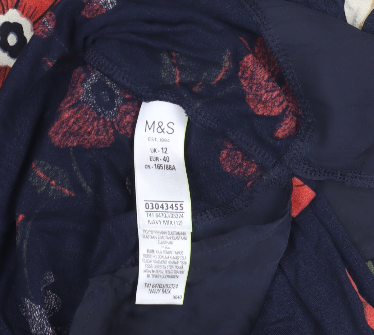 Marks and Spencer Women's Floral Tunic Blouse Size 12