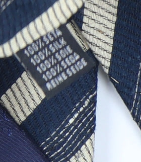 Baumler Men's Blue Striped Silk Tie