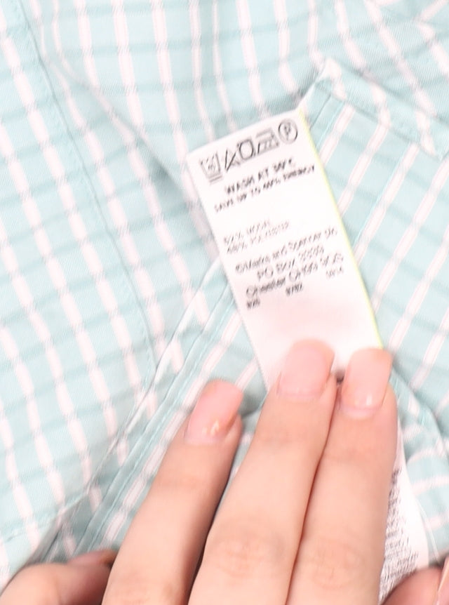 Marks and Spencer Men's Green XL Check Shirt