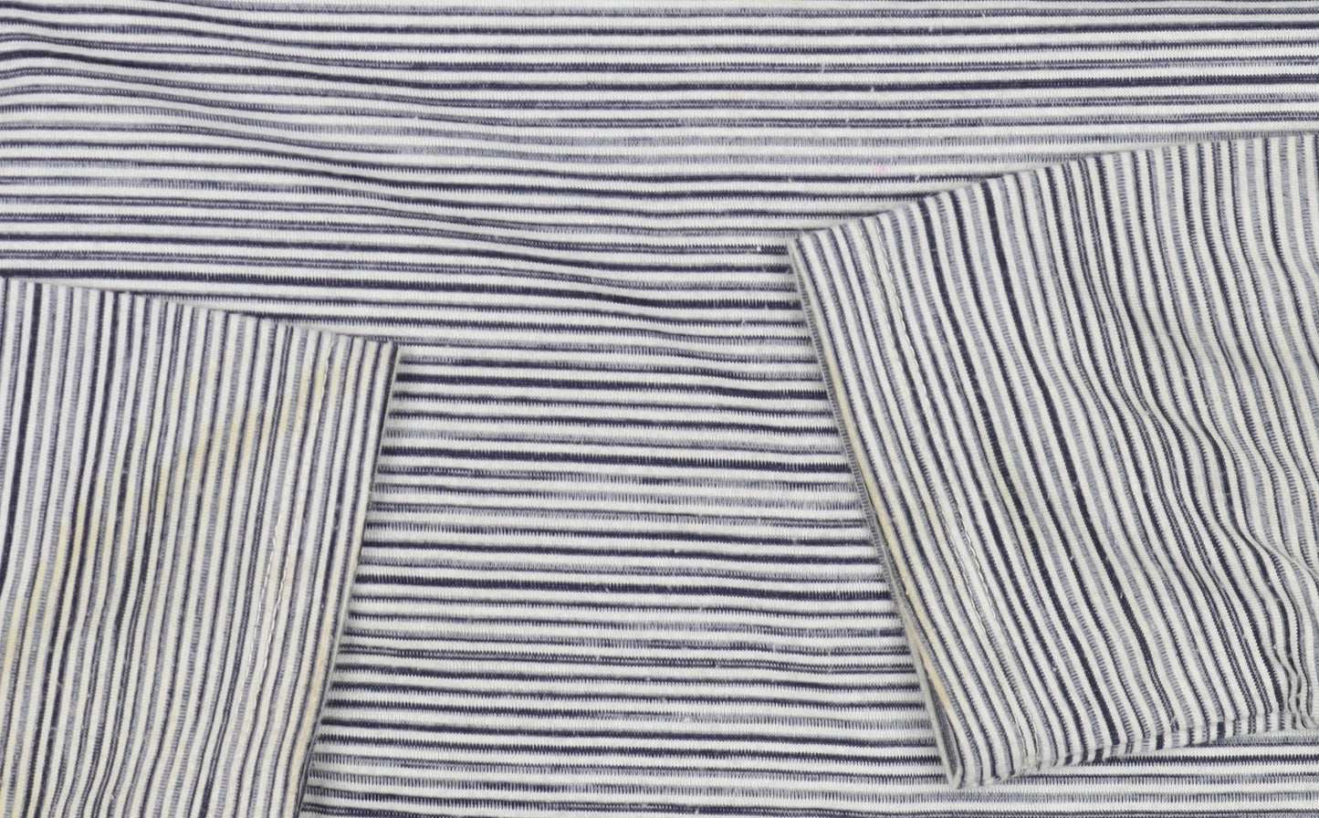 Jasper Conran Women's Blue Striped T-Shirt - Size 12