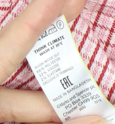 Marks and Spencer Women's Check Pencil Skirt UK 12