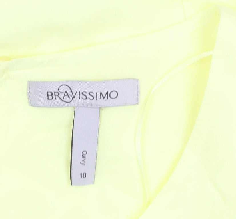 Bravissimo Women's Yellow Top, Size 10