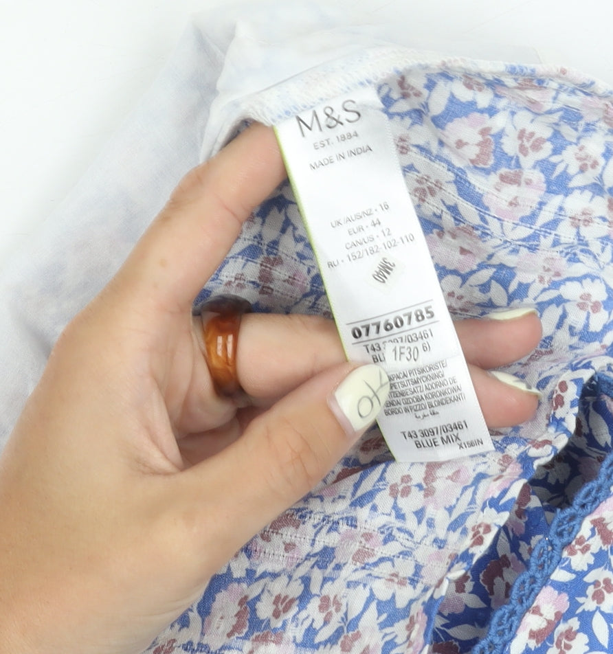 Marks and Spencer Women's Multicoloured Floral Tank Top