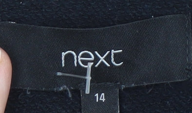 Next Women's Black Logo Sweatshirt Size 14