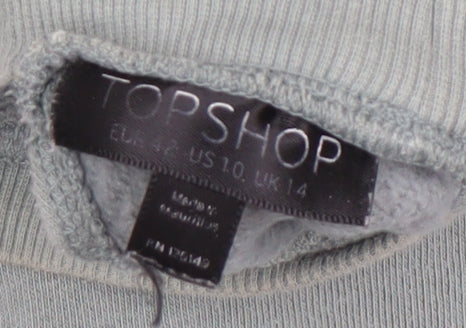 Topshop Women's Grey Sweatshirt Size 14 Casual