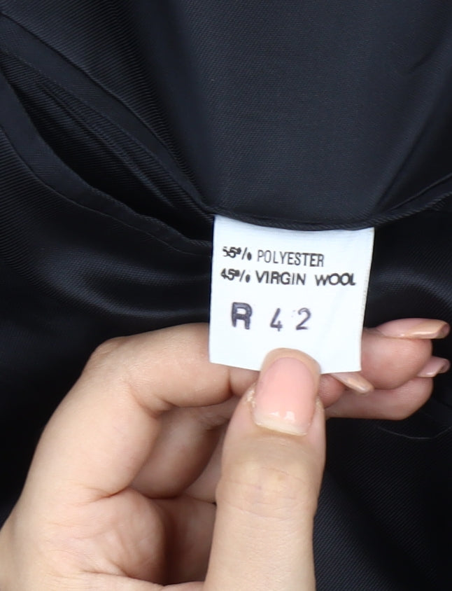 Varteks Men's Double-Breasted Striped Blazer 42R