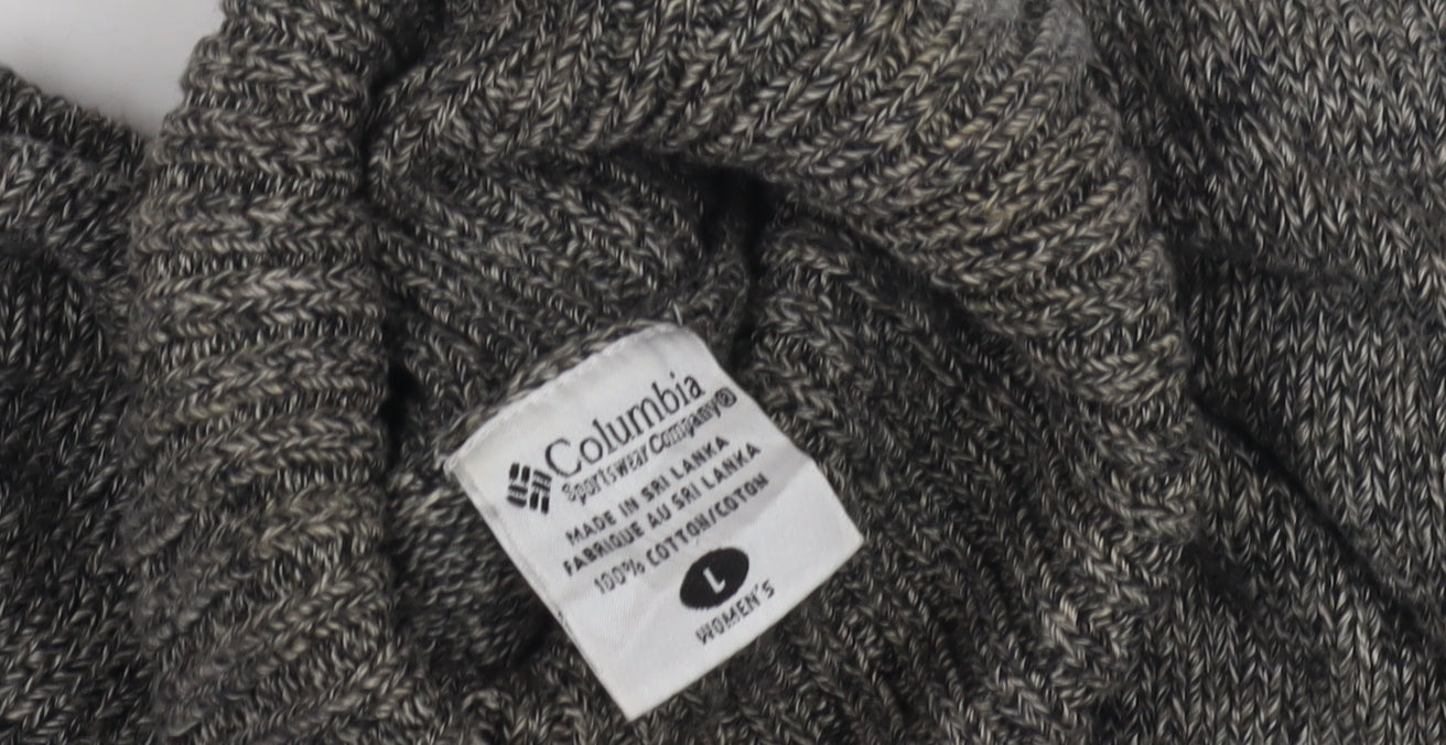 Columbia Women's Grey Roll Neck Pullover Jumper L