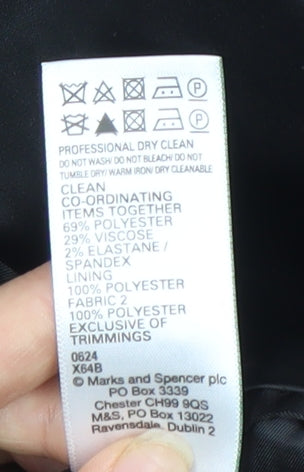 Marks and Spencer Men's Black 48 Blazer