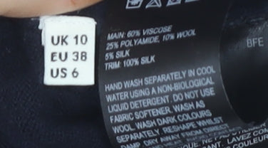 Whistles Women's Blue Pullover Jumper Size 10