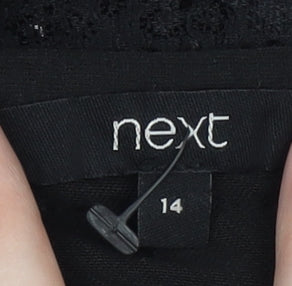 Next Women's Black Sequin Camisole Tank Top Size 14