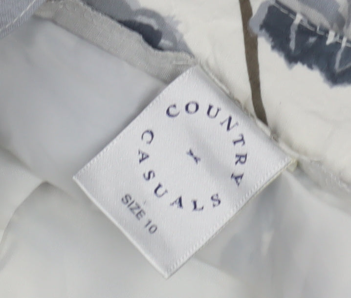 Country Casuals Women's Multicoloured Pleated Skirt Size 10