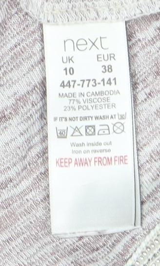 Next Women's Multicoloured Raglan Top Size 10