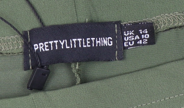 PrettyLittleThing Green Women's Leggings Size 14