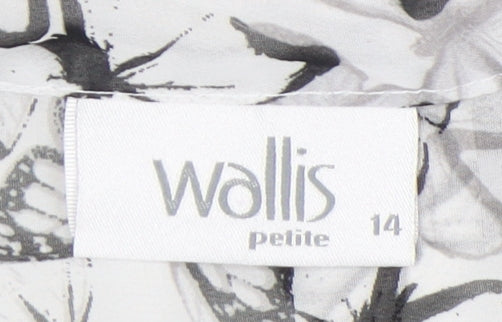 Wallis Women’s Butterfly Print Wrap Blouse Size 14