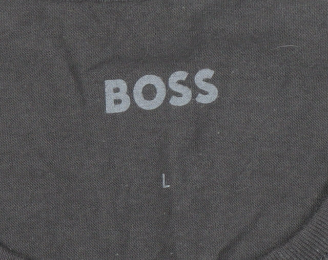 BOSS Men's Black Crew Neck T-Shirt L