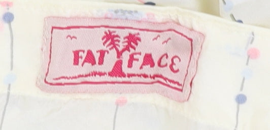 Fat Face Yellow Women's Silk Top Size 16 - Summer Casual