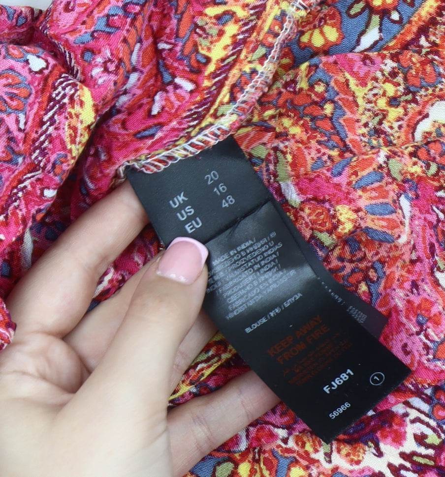 Joe Browns Women's Multicoloured Paisley Tunic Blouse, Size 20