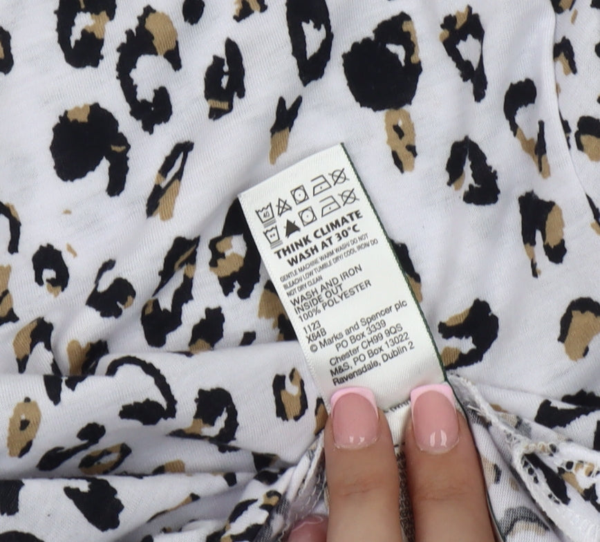 Marks and Spencer Women’s Animal Print T-Shirt, Size 8