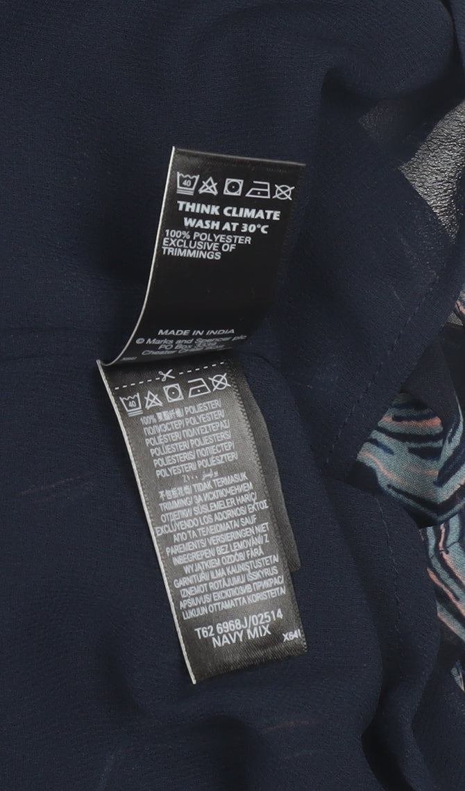 Marks and Spencer Women's Multicoloured Dress - Size 8
