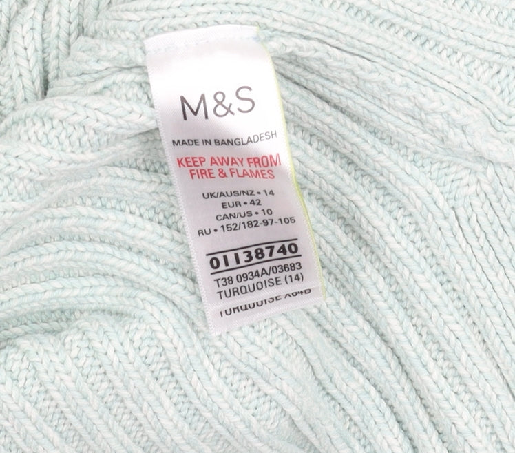 Marks and Spencer Women's Blue Pullover Jumper