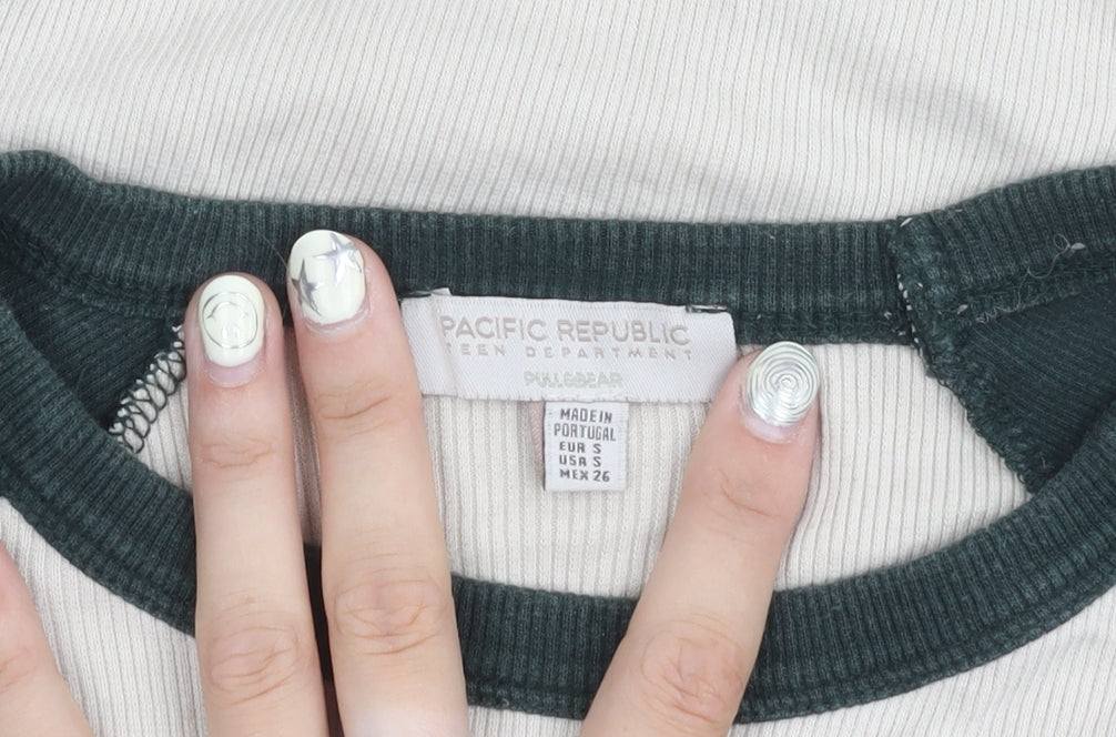 Pacific Republic Teens Green Cropped T-Shirt