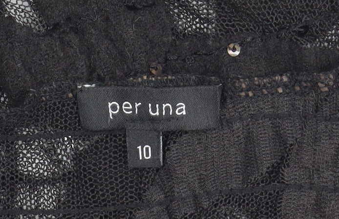Per Una Women's Black Cardigan, Size 10, Sequinned