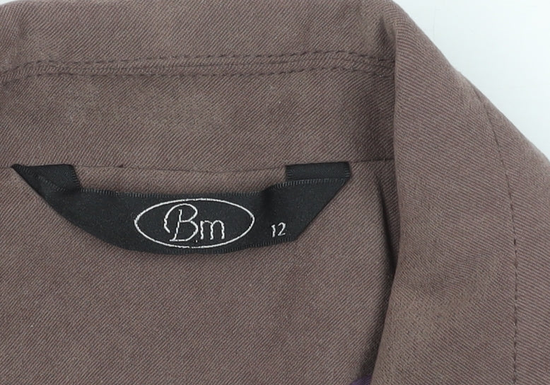 Bm Women's Brown Jacket, Size 12 - Stylish Autumn Wear