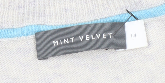 Mint Velvet Women's Grey Pullover Jumper Size 14