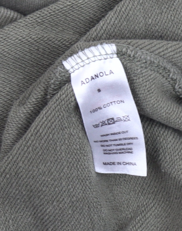 Adanola Women's Green Pullover Sweatshirt Size S