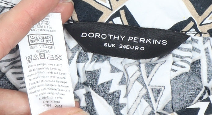 Dorothy Perkins Women's Geometric Top, Size 6