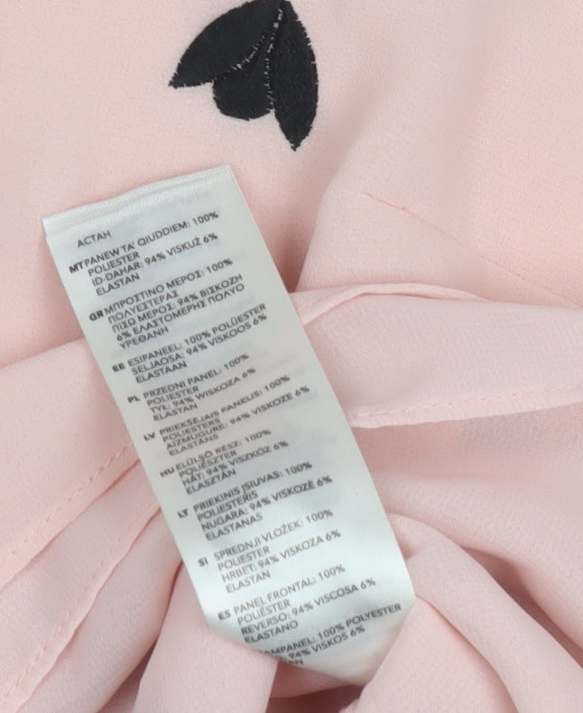 Principles Pink Collared Sleeveless Blouse - Size 10