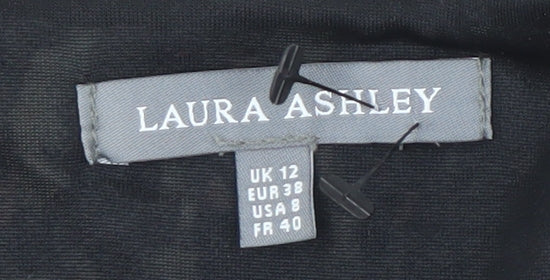 Laura Ashley Women's Multicoloured V-Neck Blouse Size 12