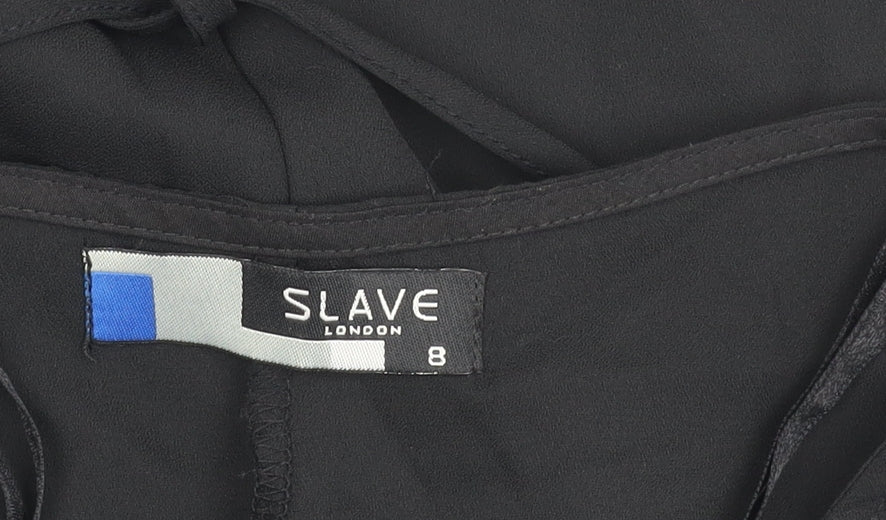 Slave London Women's Black Kimono Blouse, Size 8