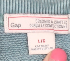 Gap Women’s Blue Pullover Sweatshirt Large Casual